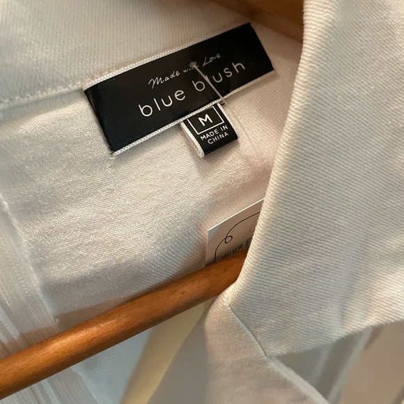 NWT Beautiful Blue Blush - White Midi Dress - Size M - Picture 6 of 7